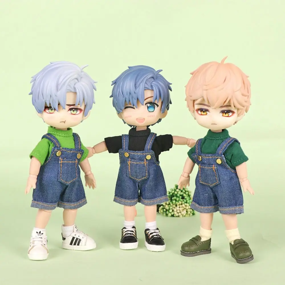 Fashion Short Sleeved Ob11 Doll Clothes Casual Wear Decoration Doll Tops Jeans Denim Solid Color Doll Suspenders DIY Toy
Fashion Short Sleeved Ob11 Doll Clothes Casual Wear Decoration Doll Tops Jeans Denim Solid Color Doll Suspenders DIY Toy
