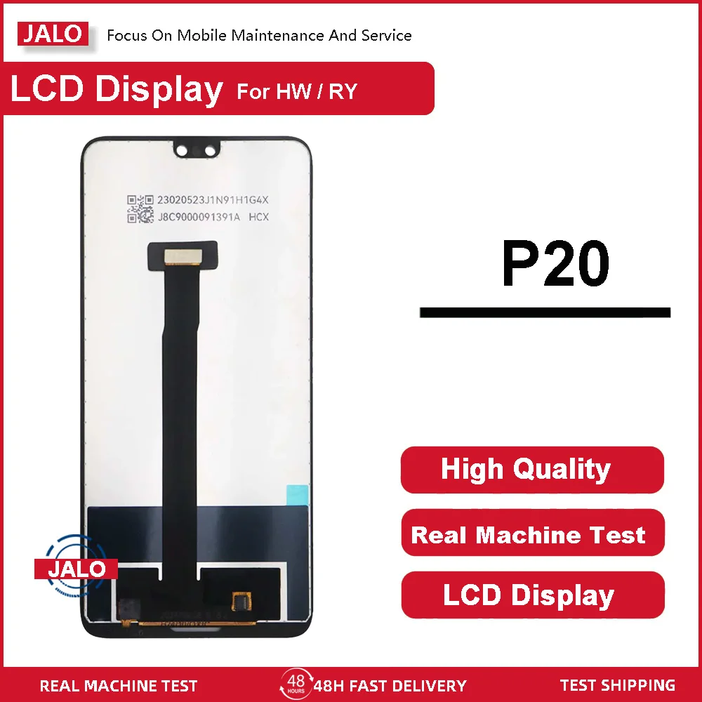 JALO Mobile Phone LCD Screens For Huawei P20 EML-AL00 Integrated Digitizer LCD Panel Replacement With Free Tool
JALO Mobile Phone LCD Screens For Huawei P20 EML-AL00 Integrated Digitizer LCD Panel Replacement With Free Tool