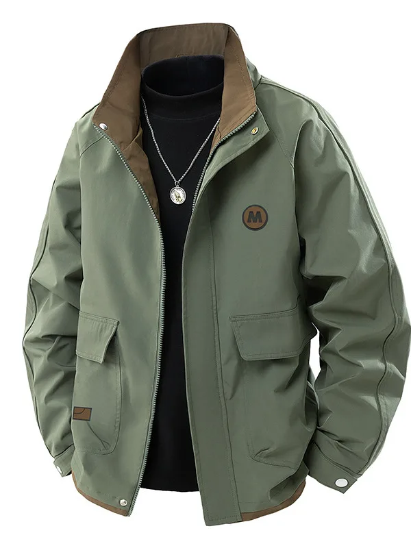 Spring New Large Size Jaet Men's Stand Collar Loose Outdoor Workwear Trendy Brand Windproof Long Sve Zipper Closure Soli...
Spring New Large Size Jaet Men's Stand Collar Loose Outdoor Workwear Trendy Brand Windproof Long Sve Zipper Closure Soli...