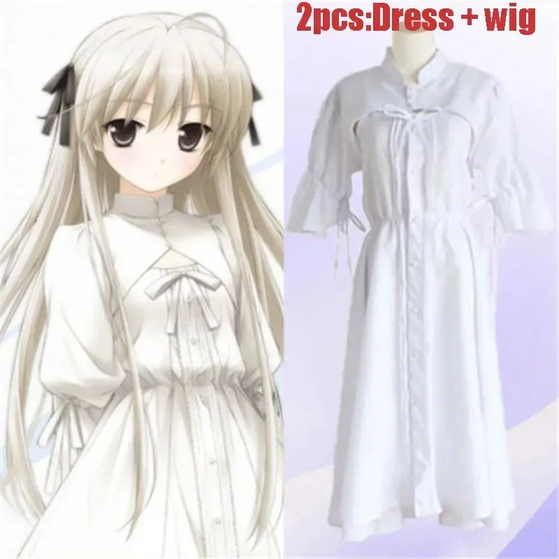 2pcs/Set Adult Sora Kasugano Dress Anime Yosuga No Sora In Solitude Halloween Cosplay Costumes Women Lolita White Party Dresses
2pcs/Set Adult Sora Kasugano Dress Anime Yosuga No Sora In Solitude Halloween Cosplay Costumes Women Lolita White Party Dresses