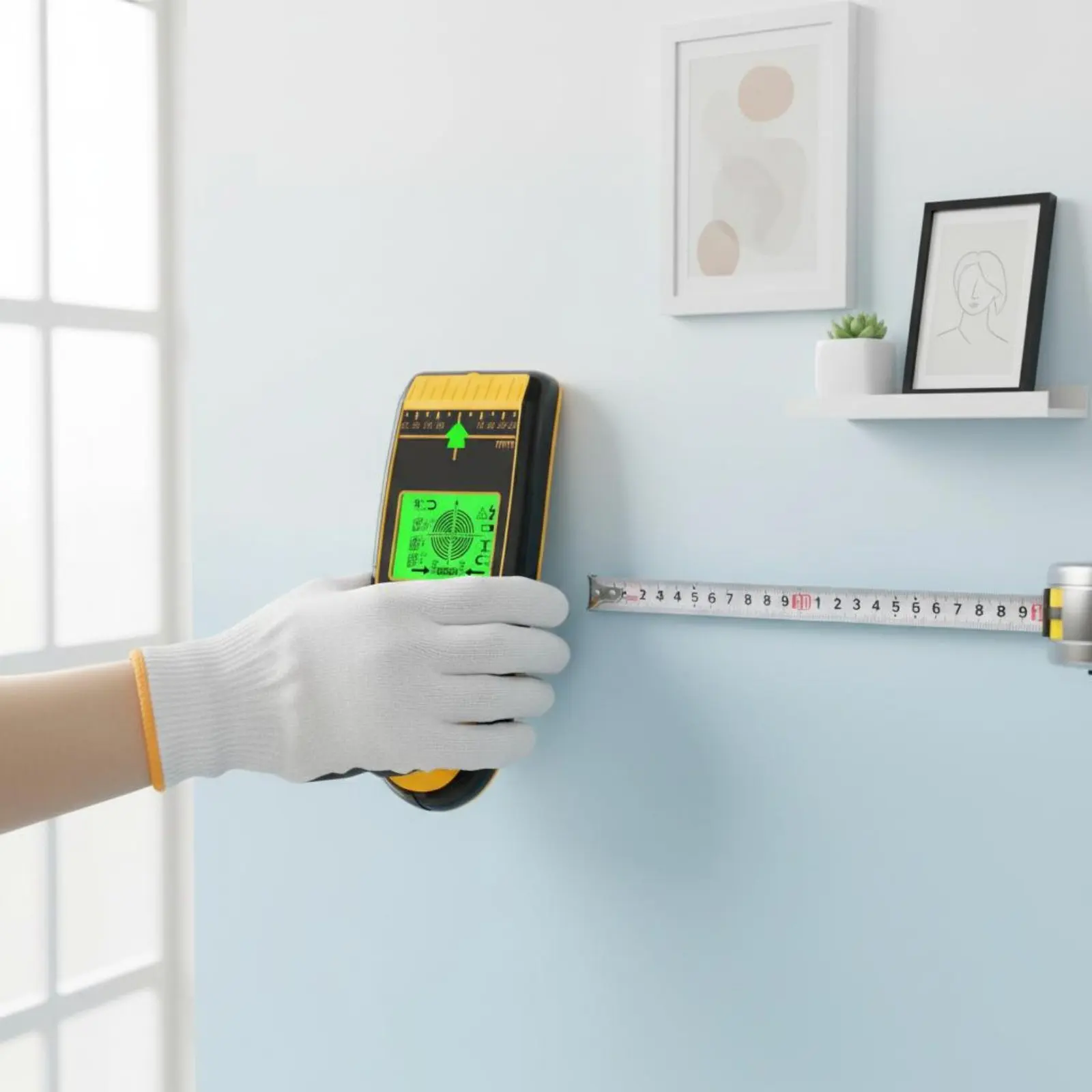 Stud Detector Wall Scanner Thorough Scan Wall Stud Detector Wire Scanner Handheld Metal and Wood Scanner 6 in 1 for Contractors
Stud Detector Wall Scanner Thorough Scan Wall Stud Detector Wire Scanner Handheld Metal and Wood Scanner 6 in 1 for Contractors