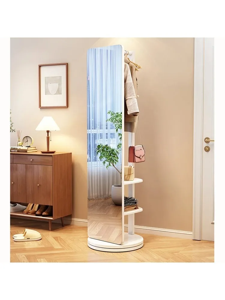 Solid Wood Full-length Mirror Household Rotatable Clothes Hanger Floor Mirror Storage Rack To Increase Bedroom Fitting Mirror
Solid Wood Full-length Mirror Household Rotatable Clothes Hanger Floor Mirror Storage Rack To Increase Bedroom Fitting Mirror