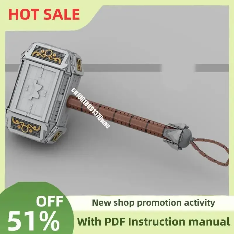 New 1011Pcs Moc Thored God Hammer Model Custom Puzzle Hero Weapond Series Diy Creative Ideas Kids Toys Birthday Gifts
New 1011Pcs Moc Thored God Hammer Model Custom Puzzle Hero Weapond Series Diy Creative Ideas Kids Toys Birthday Gifts