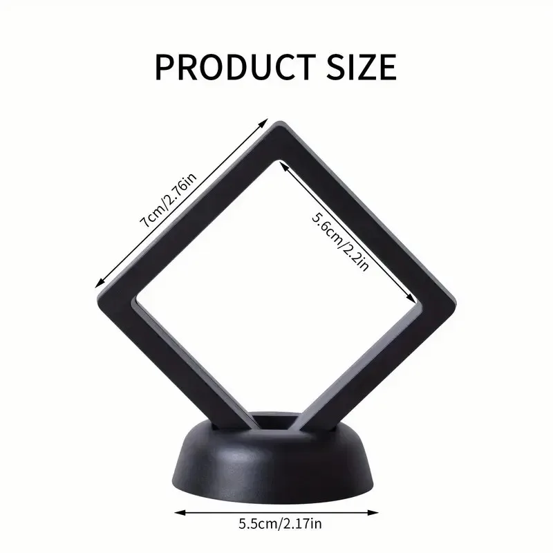 10PCS 3D floating frame display case, dustproof PE film jewelry display case, for bitcoin, rings, earrings, necklaces-portable
10PCS 3D floating frame display case, dustproof PE film jewelry display case, for bitcoin, rings, earrings, necklaces-portable