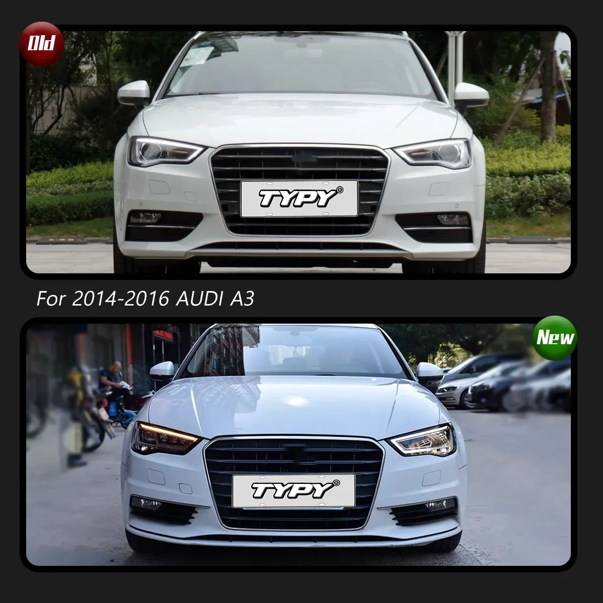 TYPY автомобильная фара для Audi A3 S3 2014-2016, обновление S3, модифицированная для нового DRLDynamic, светодиодная фара с указателем поворота, автоаксессуары
TYPY автомобильная фара для Audi A3 S3 2014-2016, обновление S3, модифицированная для нового DRLDynamic, светодиодная фара с указателем поворота, автоаксессуары
