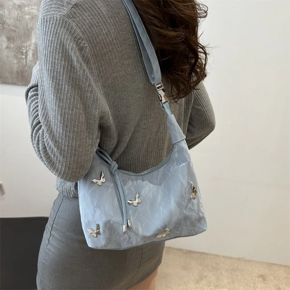 Solid Color Butterfly Crossbody Bag PU Leather Zipper Dumpling Shape Handbag Korean Style Large Capacity Single Shoulder Bag
Solid Color Butterfly Crossbody Bag PU Leather Zipper Dumpling Shape Handbag Korean Style Large Capacity Single Shoulder Bag