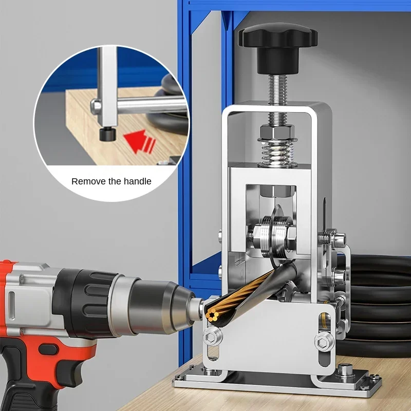 Portable Wire Stripper Manual Wire Stripping Tool 1-25mm Cable Electric Peeling Machine with Hand Crank for Home Garage Work
Portable Wire Stripper Manual Wire Stripping Tool 1-25mm Cable Electric Peeling Machine with Hand Crank for Home Garage Work
