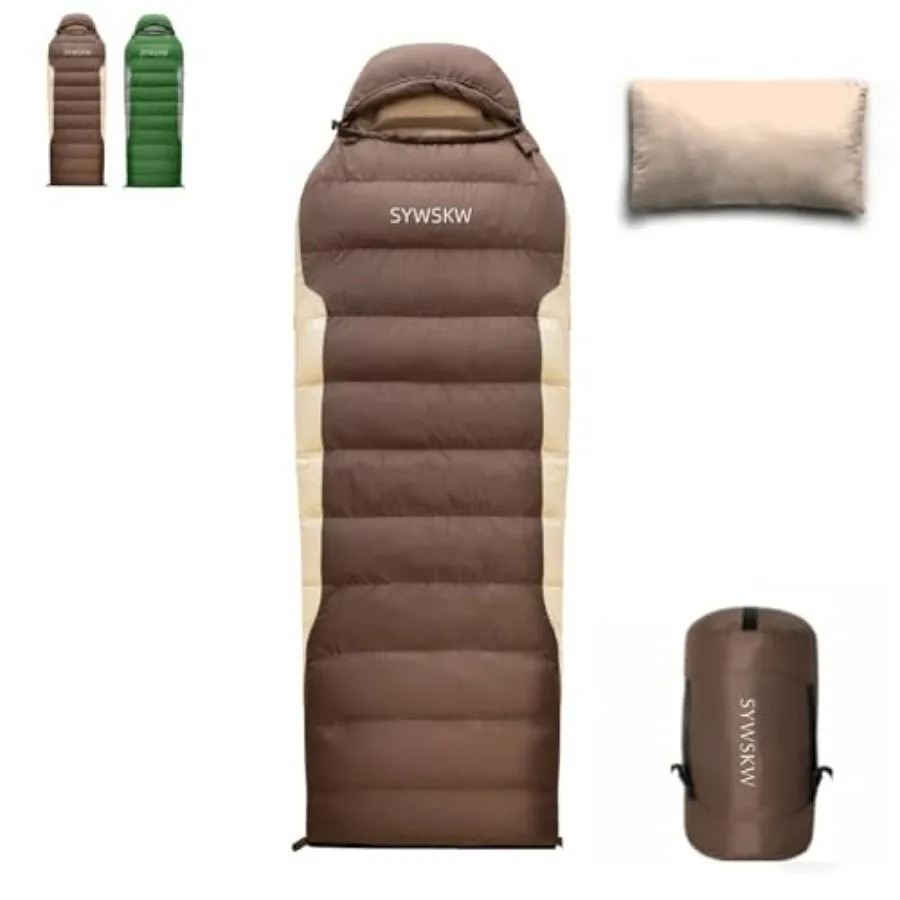 Ultralight down sleeping bag for backpacking, hiking, camping; 680FP duck down; black; compressible, warm, and lightweight
Ultralight down sleeping bag for backpacking, hiking, camping; 680FP duck down; black; compressible, warm, and lightweight