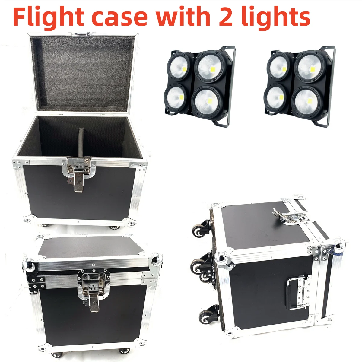 Flight Case с 2 шт. 4x100 Вт Blinder Light 4Eye COB LED Wash Beam Высокая мощность DMX 512 Stage Холодный белый Теплый белый RGBWA UV 6IN1
Flight Case с 2 шт. 4x100 Вт Blinder Light 4Eye COB LED Wash Beam Высокая мощность DMX 512 Stage Холодный белый Теплый белый RGBWA UV 6IN1
