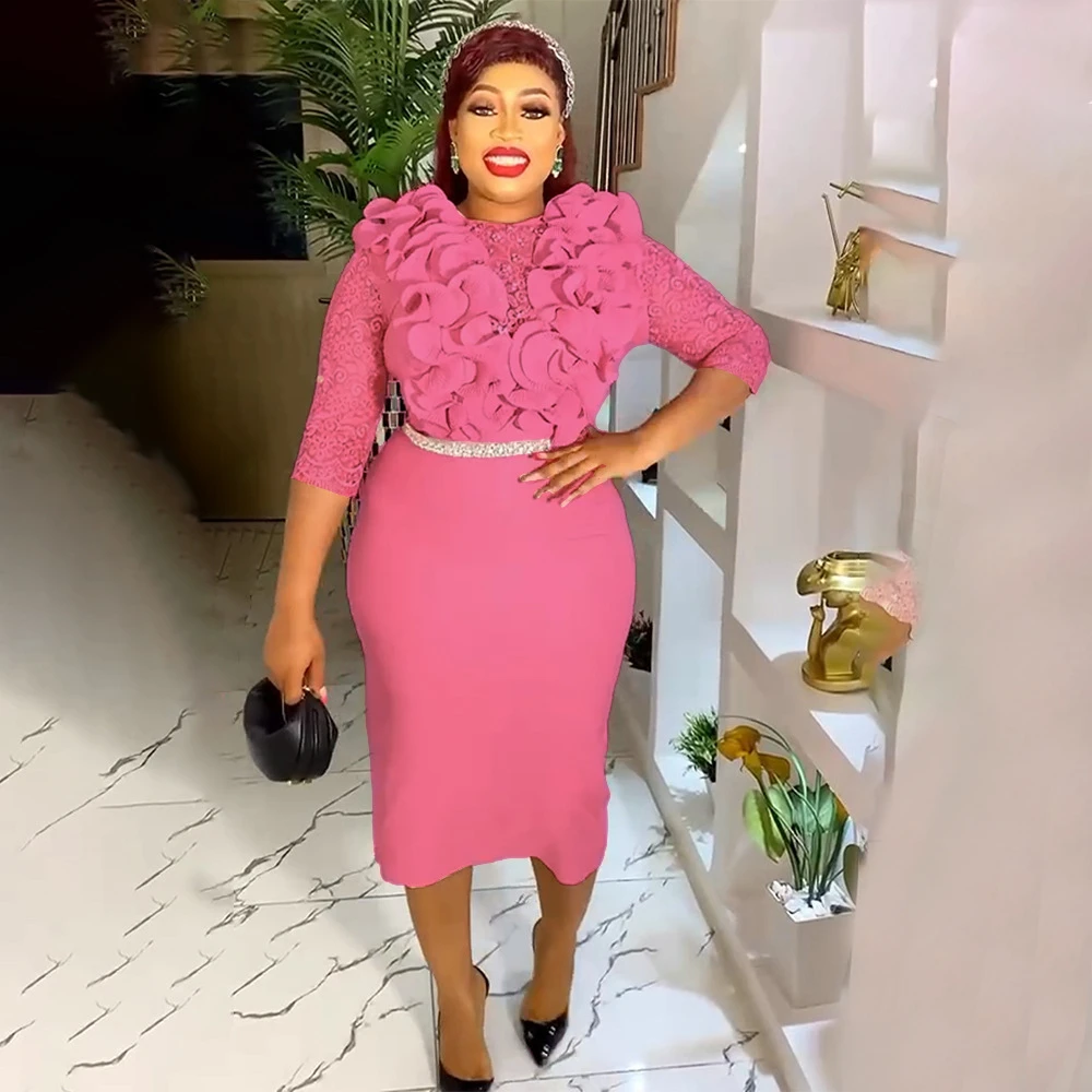 African Elegant Party Dresses for Women 2024 New Robe Dashiki Ankara Lace Wedding Evening Gowns Turkey Muslim Maxi Dress Outfits
African Elegant Party Dresses for Women 2024 New Robe Dashiki Ankara Lace Wedding Evening Gowns Turkey Muslim Maxi Dress Outfits