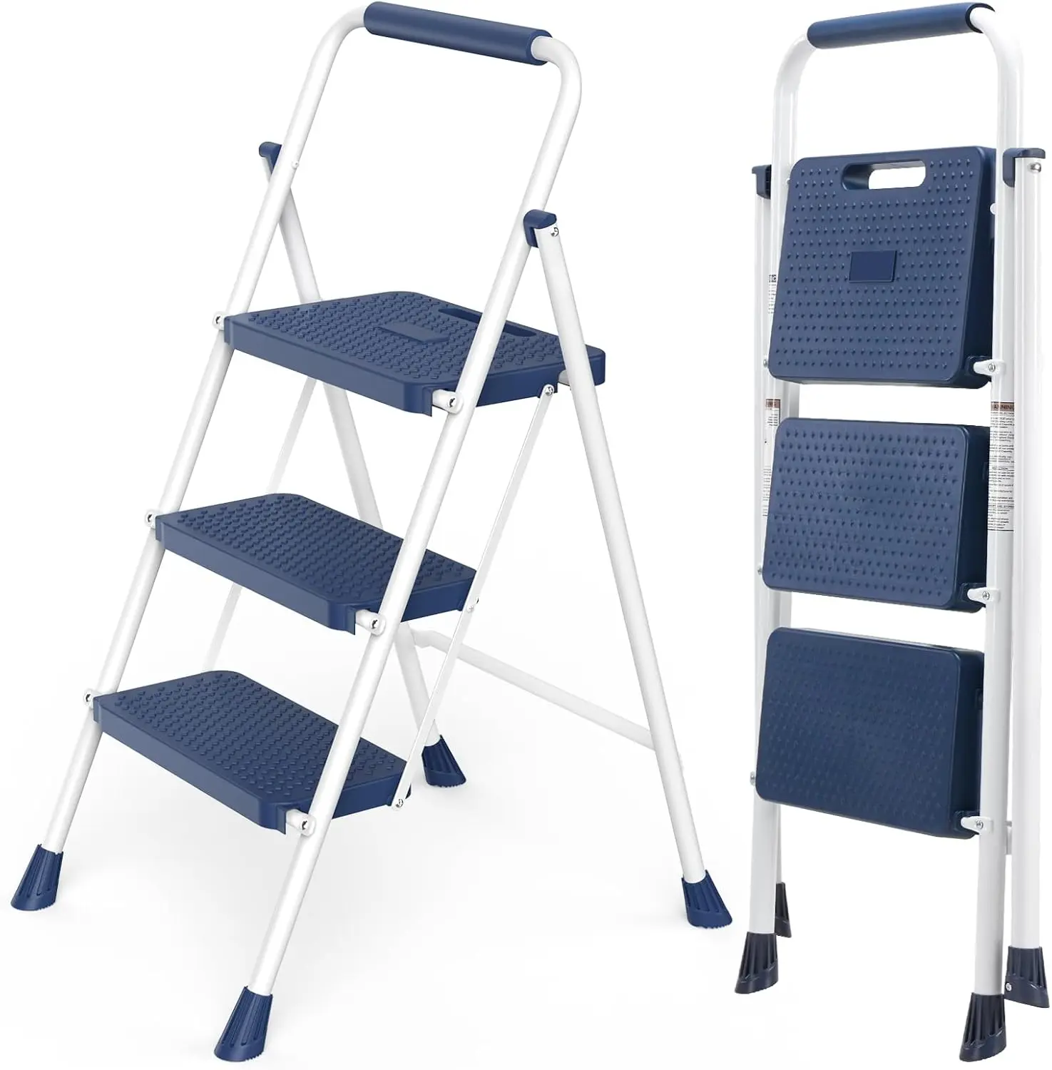 3 Step Ladder, 800lbs Sturdy Portable Ladder, Folding Step Stool with Wide Anti-Slip Pedal, Cushioned Handle, Lightweigh
3 Step Ladder, 800lbs Sturdy Portable Ladder, Folding Step Stool with Wide Anti-Slip Pedal, Cushioned Handle, Lightweigh