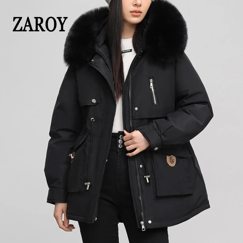 ZAROY Winter Parkas Women Jacket Thick Warm Cotton Padded Coat Casual Hooded Female Overcoat куртка женская manteau
ZAROY Winter Parkas Women Jacket Thick Warm Cotton Padded Coat Casual Hooded Female Overcoat куртка женская manteau