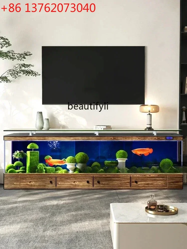 Cabinet Fish Tank Living Room Floor Aquarium Integrated Back Filter Loop One-Click Sewage Discharge
Cabinet Fish Tank Living Room Floor Aquarium Integrated Back Filter Loop One-Click Sewage Discharge