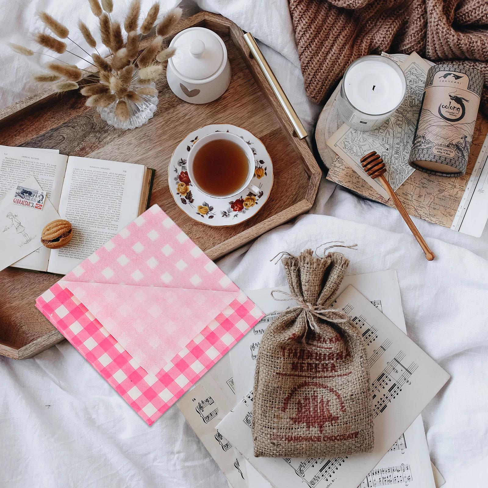 80Pcs Paper Napkin Set Grid Pattern Decorative Napkins Holiday Party Table Decoration Dinner Paper Tissue
80Pcs Paper Napkin Set Grid Pattern Decorative Napkins Holiday Party Table Decoration Dinner Paper Tissue