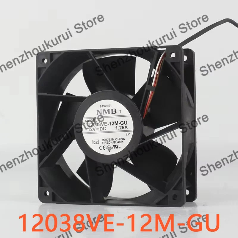 Genuine NMB DC 12V 1.25A AC EC 12038 120X120X38MM 12CM chassis frequency converter 4-wire 12038VE-12M-GU cooling fan
Genuine NMB DC 12V 1.25A AC EC 12038 120X120X38MM 12CM chassis frequency converter 4-wire 12038VE-12M-GU cooling fan