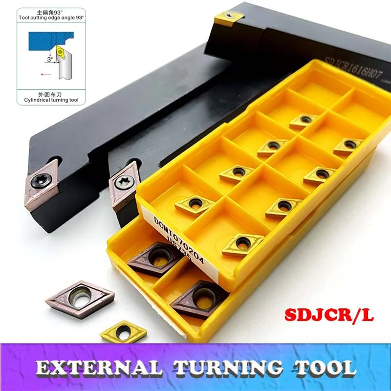 SDJCR1010H07 SDJCR1212H07 SDJCR1616H07 SDJCR2020K07 SDJCR External Turning Tool Holder Bar CNC Lathe Cutting DCMT070204 Insert
SDJCR1010H07 SDJCR1212H07 SDJCR1616H07 SDJCR2020K07 SDJCR External Turning Tool Holder Bar CNC Lathe Cutting DCMT070204 Insert