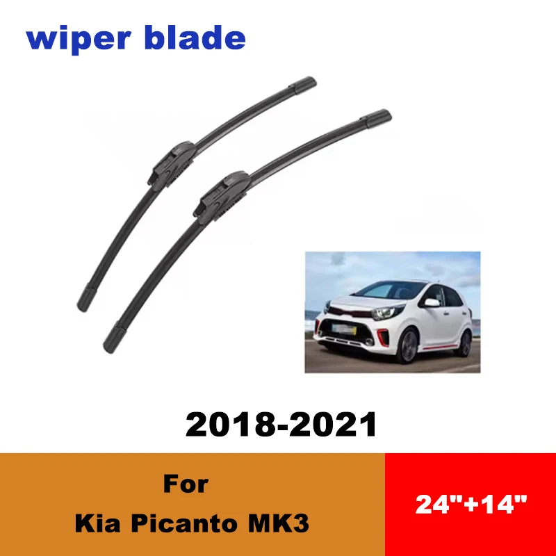 For Kia Picanto MK3 2018-2021 car front wiper blades silent wiper blades soft rubber windshield wipers accessories
For Kia Picanto MK3 2018-2021 car front wiper blades silent wiper blades soft rubber windshield wipers accessories