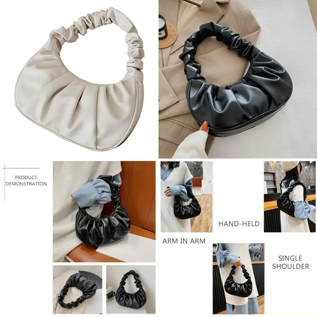 X90D Summer Pleated Handbags Women Underarm Bag Vintage Design PU Leather Ladies Small Shoulder Bags Female Tote Purse
X90D Summer Pleated Handbags Women Underarm Bag Vintage Design PU Leather Ladies Small Shoulder Bags Female Tote Purse