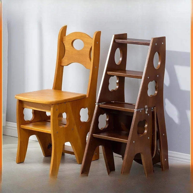 Thickened Rubber Wood Solid Wood Ladder Stool Multifunctional Ladder Chair 2-in-1 Household Ladder Folding Chair
Thickened Rubber Wood Solid Wood Ladder Stool Multifunctional Ladder Chair 2-in-1 Household Ladder Folding Chair