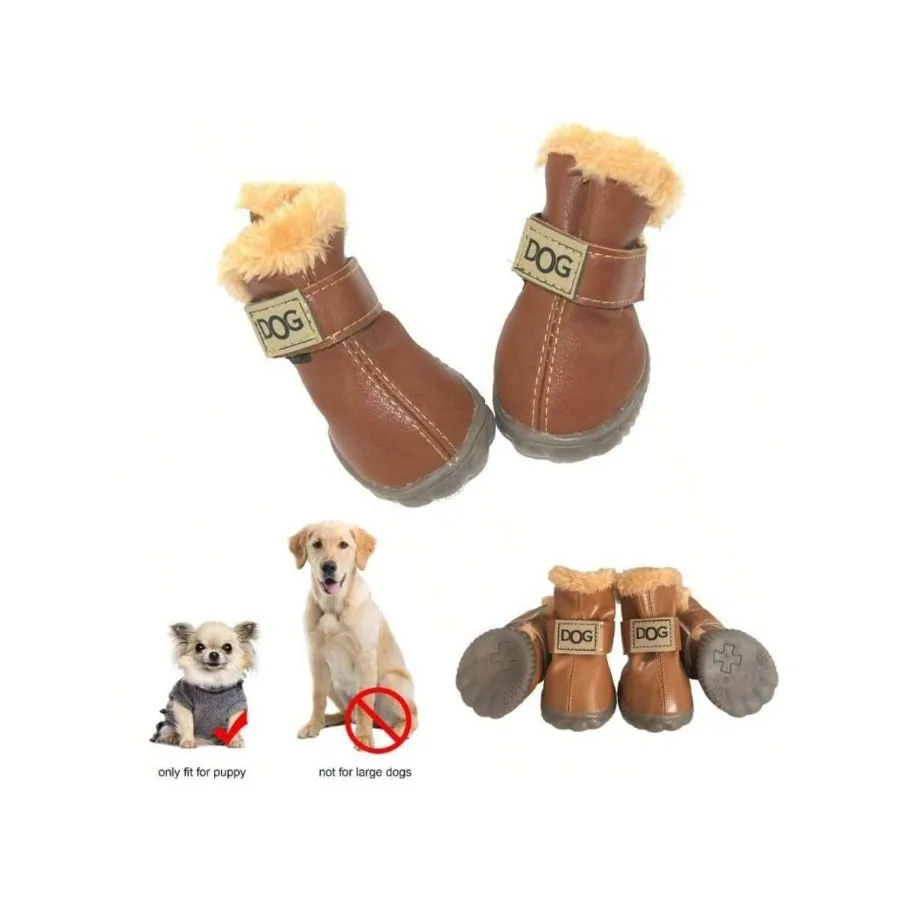 【New Arrival】Winter Warm Dog Boots for Small Dogs Fleece Lined Anti-Slip Puppy Snow Shoes
【New Arrival】Winter Warm Dog Boots for Small Dogs Fleece Lined Anti-Slip Puppy Snow Shoes