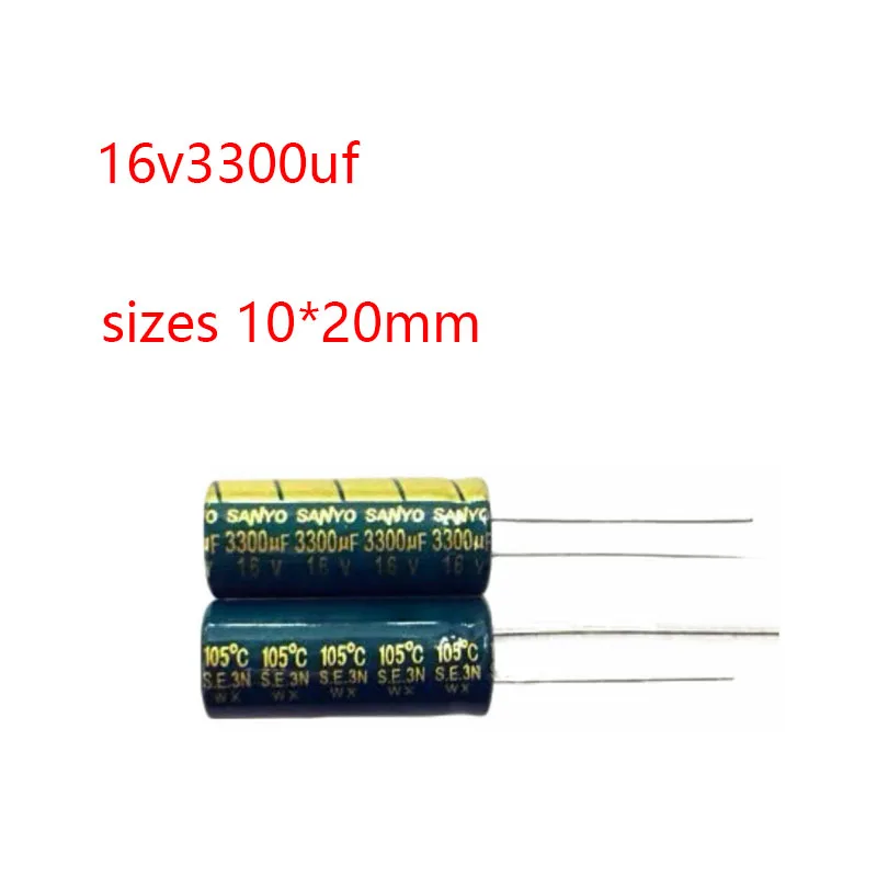 10pcs/lots 16V 3300UF 10*20 high frequency low impedance aluminum electrolytic capacitor 3300uf 16v
10pcs/lots 16V 3300UF 10*20 high frequency low impedance aluminum electrolytic capacitor 3300uf 16v
