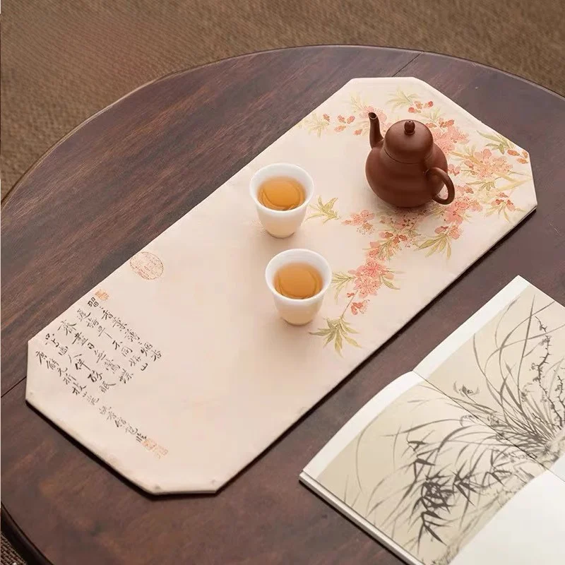 Tang Feng Luxury Tea Table Mat Dual-Sided Waterproof Traditional Chinese Style Living Room Tea Ceremony Table Mat Zen Style
Tang Feng Luxury Tea Table Mat Dual-Sided Waterproof Traditional Chinese Style Living Room Tea Ceremony Table Mat Zen Style