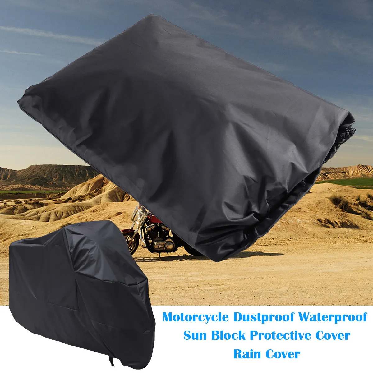 Universal Motorcycle Cover Xl Black 245Cm Weatherproof Polyester Waterproof Rain Protective Cover for Motorbikes
Universal Motorcycle Cover Xl Black 245Cm Weatherproof Polyester Waterproof Rain Protective Cover for Motorbikes