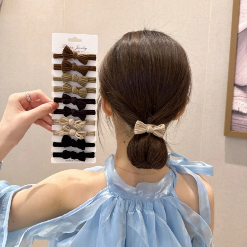 5/10 шт., простые эластичные ленты для волос для женщин и девочек, резинки для волос, держатель для хвоста, резиновые резинки для волос, модная повязка на голову, аксессуары для волос 
5/10 шт., простые эластичные ленты для волос для женщин и девочек, резинки для волос, держатель для хвоста, резиновые резинки для волос, модная повязка на голову, аксессуары для волос