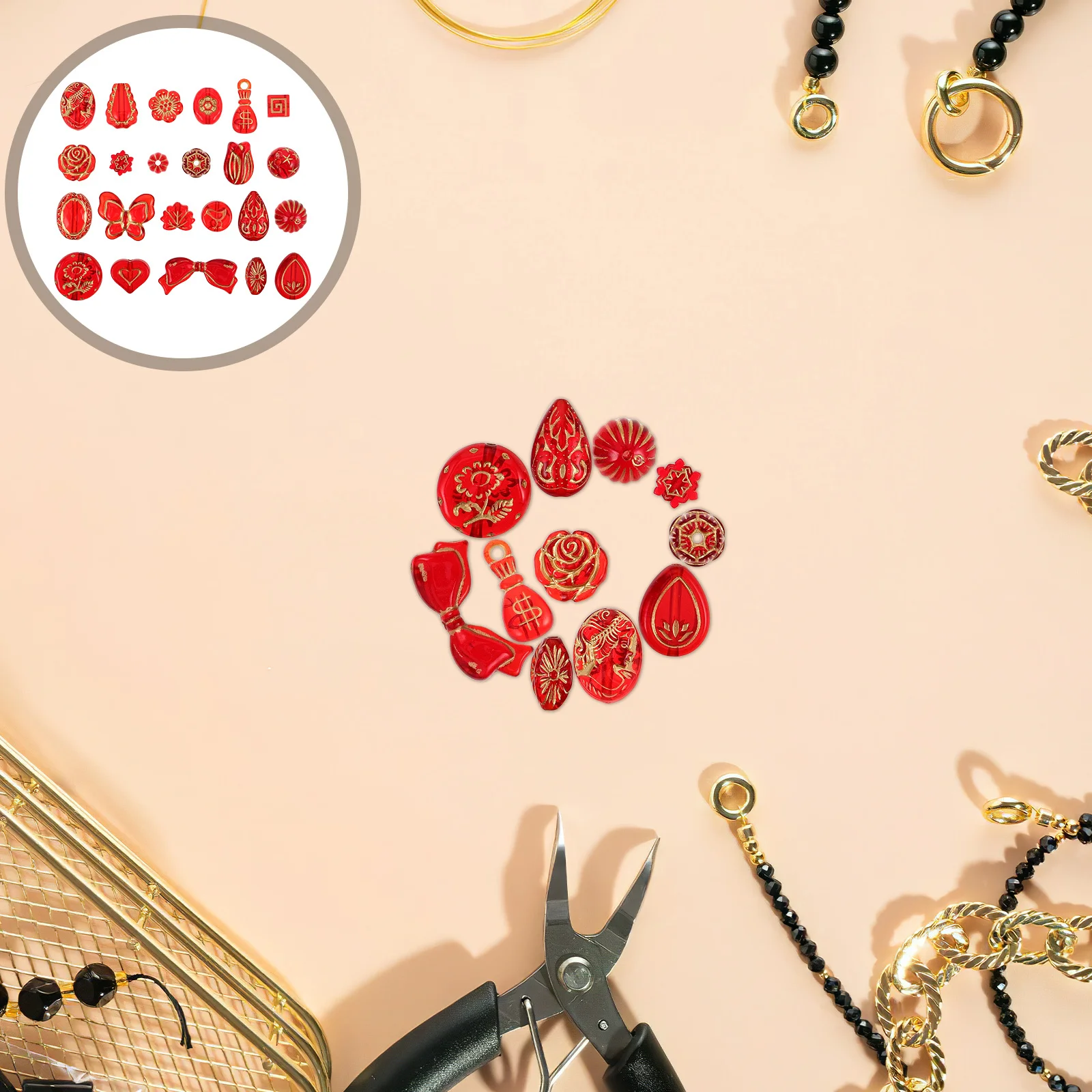 1 комплект, бусины для изготовления ювелирных изделий своими руками, винтажные прозрачные красные бусины-разделители с цветочным принтом, позолоченные для браслета, ожерелья, аксессуары
1 комплект, бусины для изготовления ювелирных изделий своими руками, винтажные прозрачные красные бусины-разделители с цветочным принтом, позолоченные для браслета, ожерелья, аксессуары