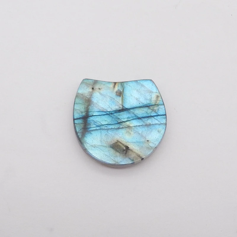 Natural Labradorite Semiprecious Stone Pendant Bead 20x19x3mm 2.6g for Women Handmade DIY Jewelry Accessories Gift
Natural Labradorite Semiprecious Stone Pendant Bead 20x19x3mm 2.6g for Women Handmade DIY Jewelry Accessories Gift