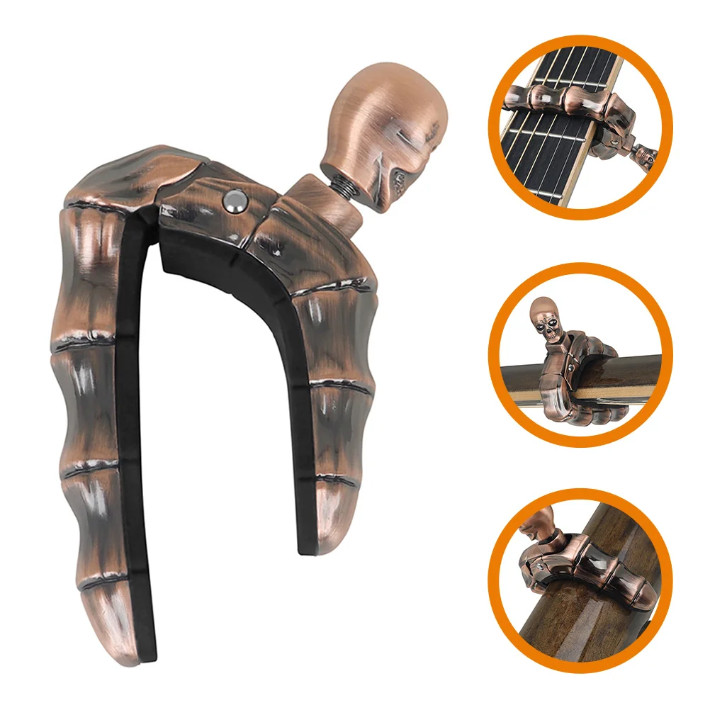 Capo for Acoustic Classical Guitar Ukulele Zinc Alloy Skull Shape Quick Release Durable Lightweight Practical Accessories Non
Capo for Acoustic Classical Guitar Ukulele Zinc Alloy Skull Shape Quick Release Durable Lightweight Practical Accessories Non