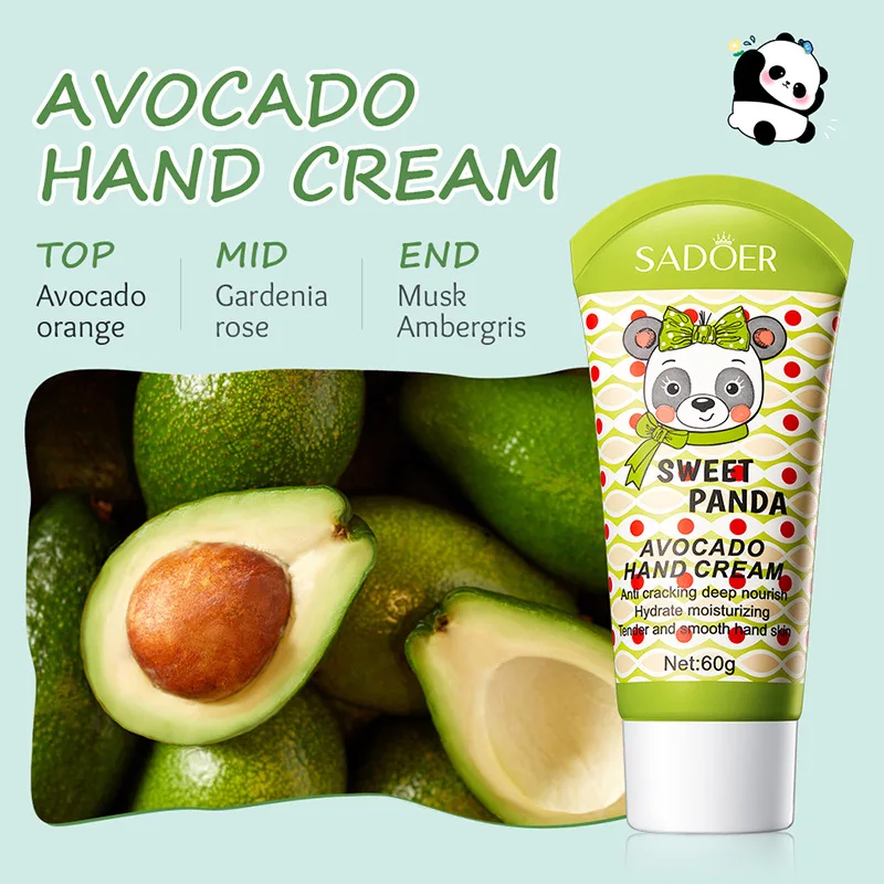 SADOER Milk Avocado Moisturizing Hand Cream Hands Nourishing Brightening Hydrating Handcream Hands Skin Care Products
SADOER Milk Avocado Moisturizing Hand Cream Hands Nourishing Brightening Hydrating Handcream Hands Skin Care Products