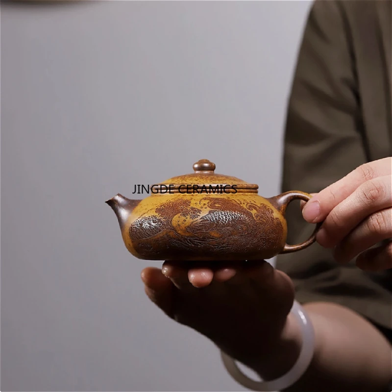 Исин ручной работы фиолетовый глиняный чайник домашний красивый горшок ручной работы фиолетовый глиняный чайник домашние аксессуары для чайной церемонии 190cc
Исин ручной работы фиолетовый глиняный чайник домашний красивый горшок ручной работы фиолетовый глиняный чайник домашние аксессуары для чайной церемонии 190cc