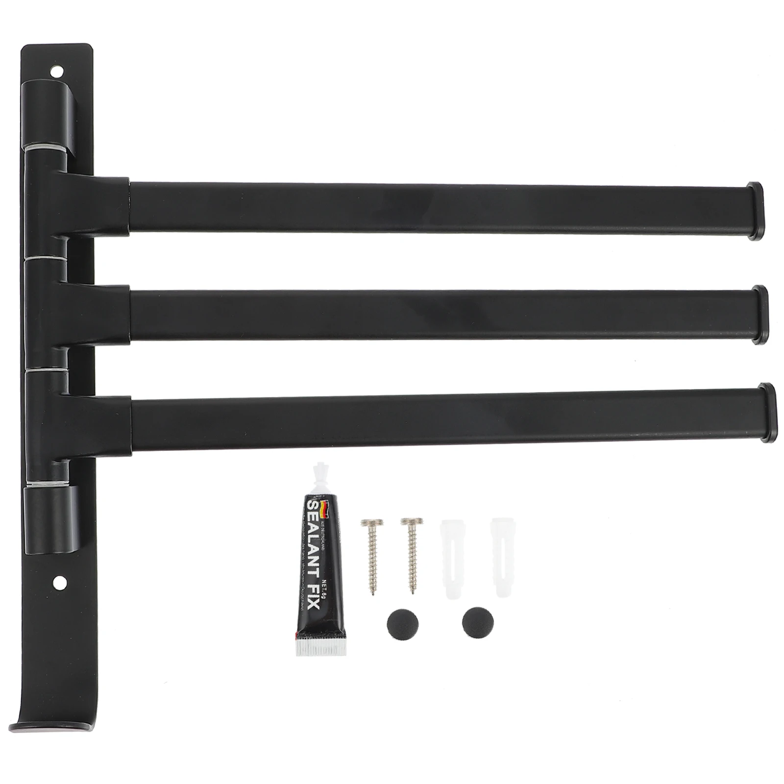 Rotating Towel Rack Black Aluminum Holder Wall Mount Storage Dryer Space Bath Kitchen Lavatory Shelf Organizer
Rotating Towel Rack Black Aluminum Holder Wall Mount Storage Dryer Space Bath Kitchen Lavatory Shelf Organizer