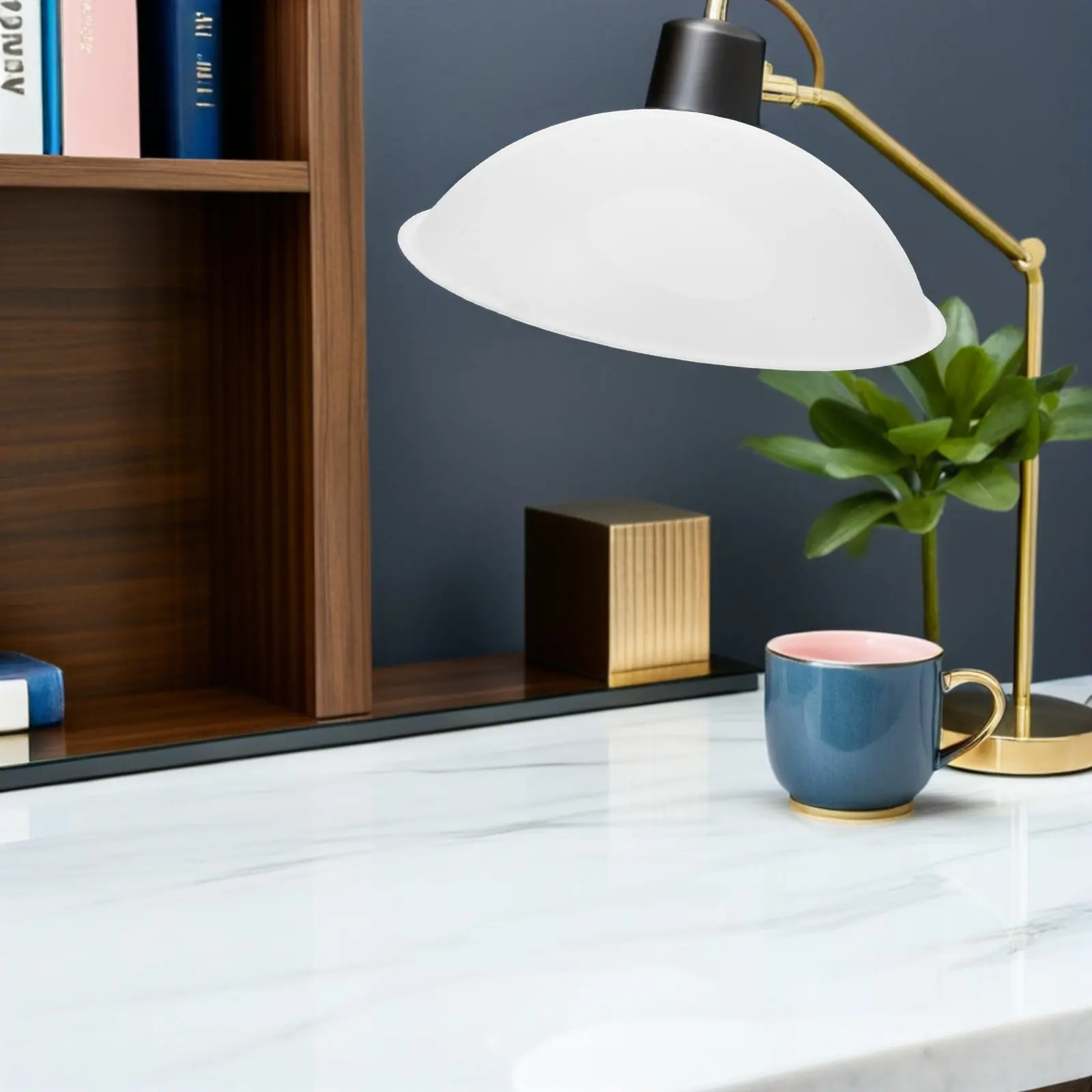 White Semicircle Acrylic Lampshade Modern Decorative Light Diffuser for Bedroom Living Room Pendant Floor Table Lamp Replacement
White Semicircle Acrylic Lampshade Modern Decorative Light Diffuser for Bedroom Living Room Pendant Floor Table Lamp Replacement