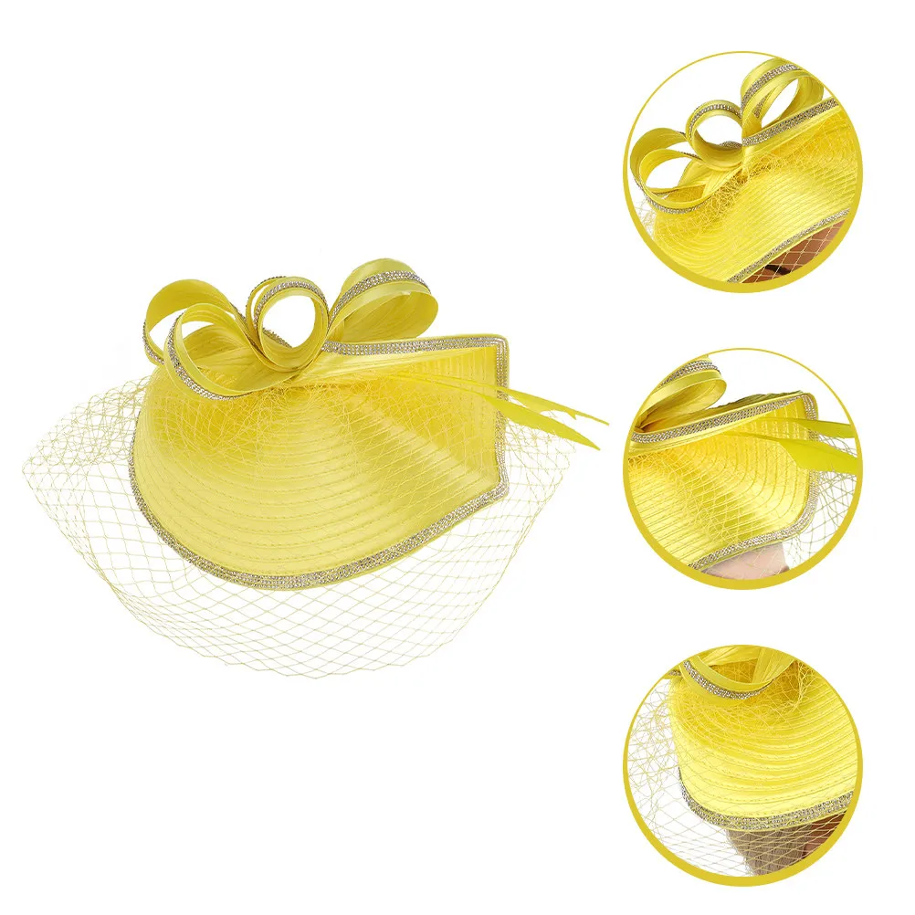 Mesh Yarn Fascinator Hat Women'S Bridal Headpiece For Wedding Tea Party 1920S Vintage Cocktail Carnival Church Event Hats
Mesh Yarn Fascinator Hat Women'S Bridal Headpiece For Wedding Tea Party 1920S Vintage Cocktail Carnival Church Event Hats