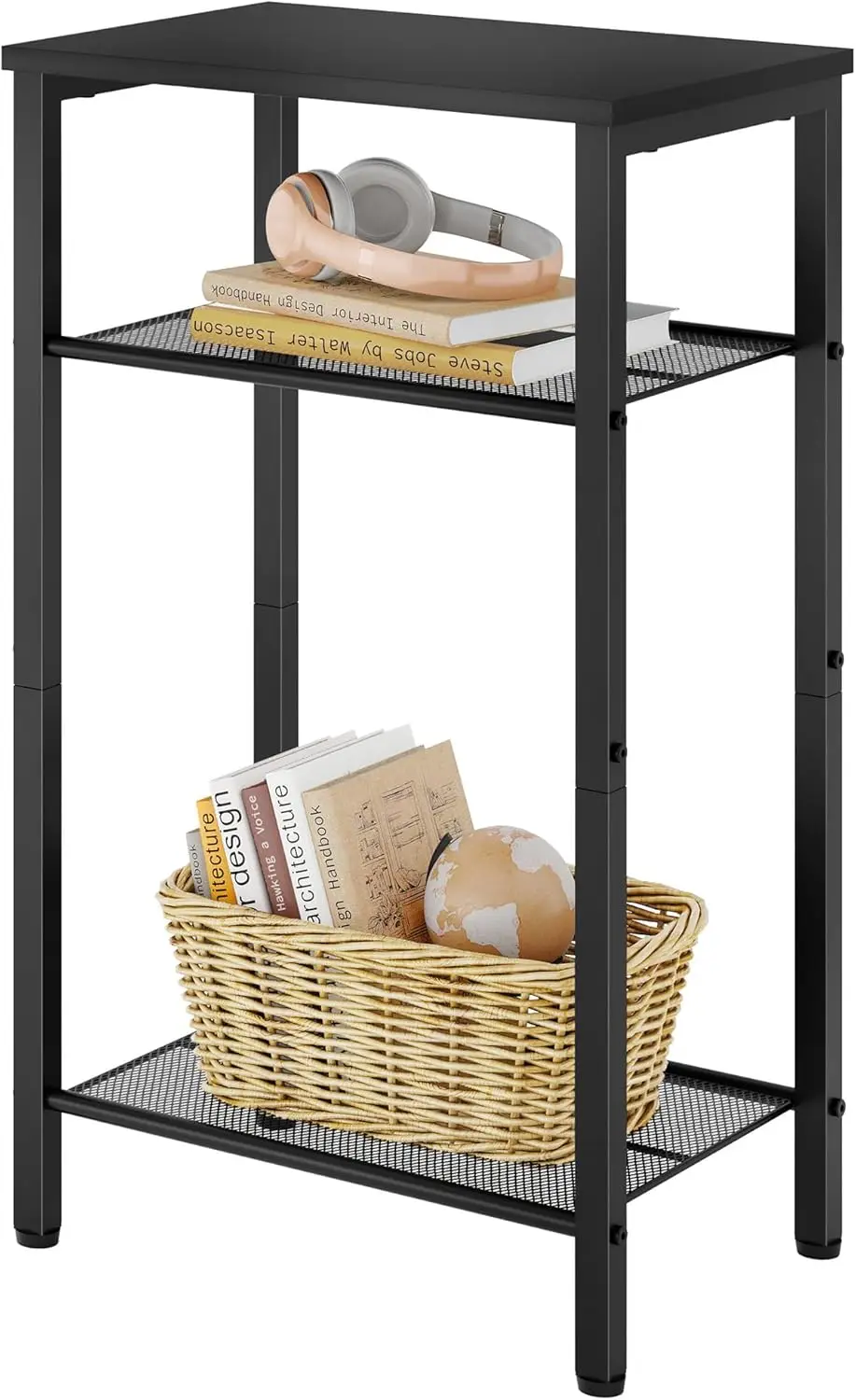 3 Tier End Table, Telephone Table, Tall Side Table with Storage, Small Nightstand for Small Spaces, Metal Frame, For Living R
3 Tier End Table, Telephone Table, Tall Side Table with Storage, Small Nightstand for Small Spaces, Metal Frame, For Living R