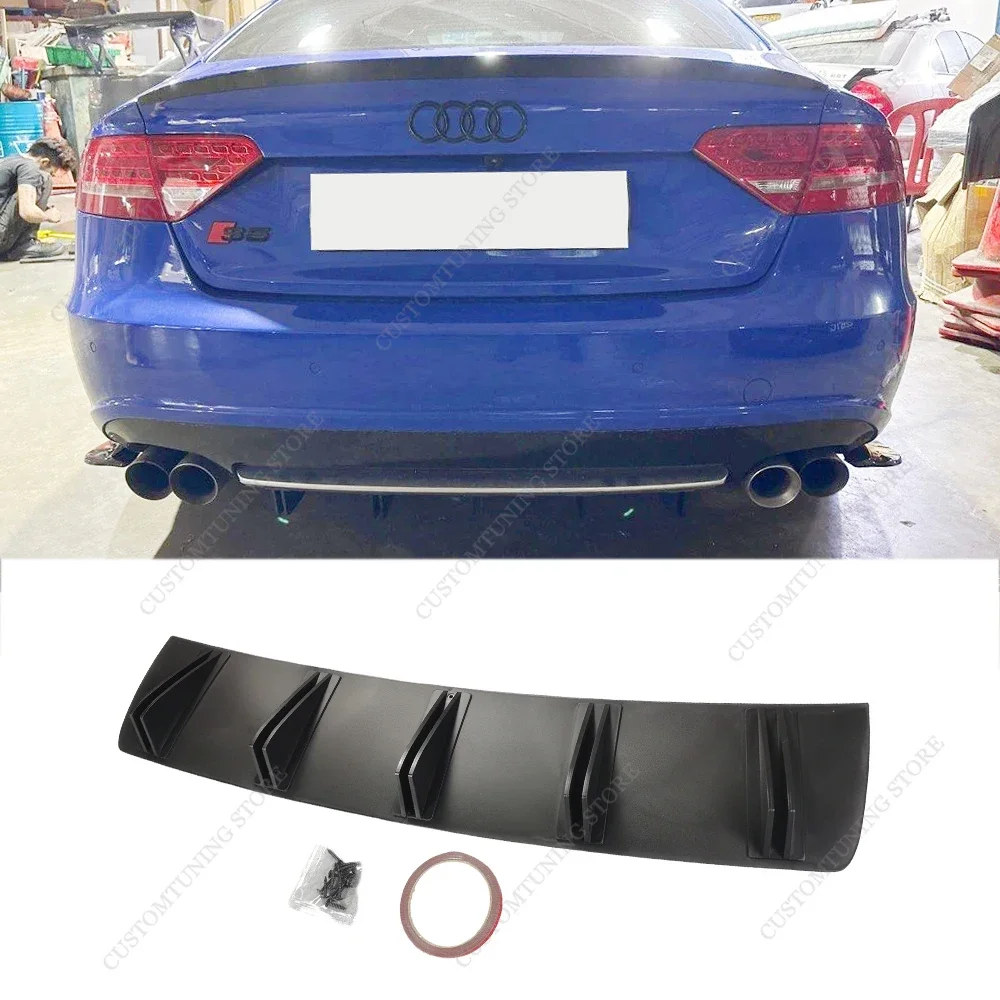 For AUDI S5 B8 B8.5 Rear Splitter Diffuser S5 8T 3.0TFSI 4.2FSI Rear Bumper Splitter Lip Trim 2007-2016 Retroft Bodykits Tuning
For AUDI S5 B8 B8.5 Rear Splitter Diffuser S5 8T 3.0TFSI 4.2FSI Rear Bumper Splitter Lip Trim 2007-2016 Retroft Bodykits Tuning