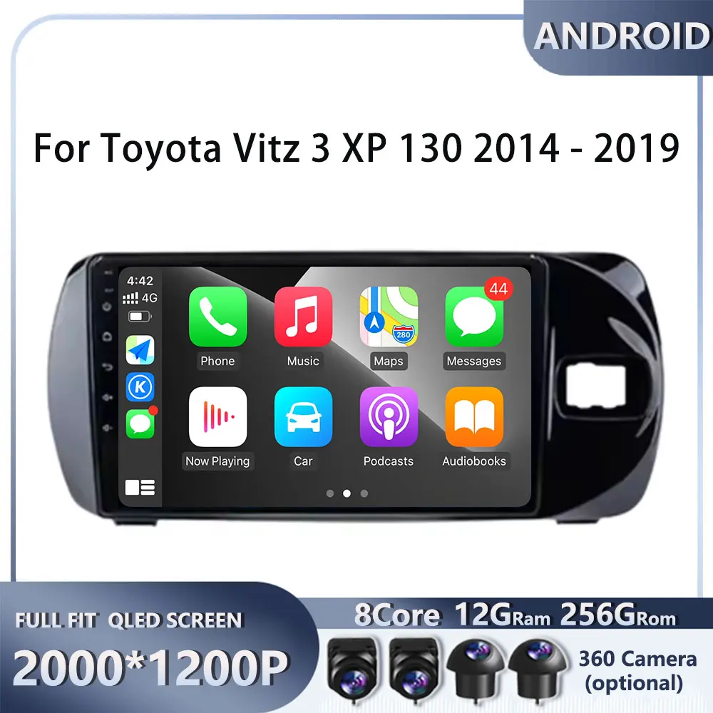 ОС Android Carplay Auto WIFI для Toyota Vitz 3 XP 130 2014-2019 Автомобильный радиоприемник Стерео Мультимедийный плеер 2din Головное устройство
ОС Android Carplay Auto WIFI для Toyota Vitz 3 XP 130 2014-2019 Автомобильный радиоприемник Стерео Мультимедийный плеер 2din Головное устройство