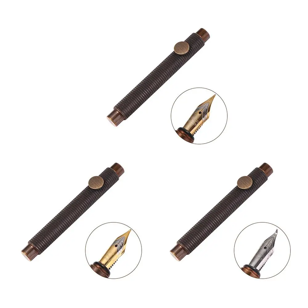 Office Supplies Portable Excellent Metal EF/F/Bent Retro Fountain Pen Writing Pen Ink Pen Brass Fountain Pen
Office Supplies Portable Excellent Metal EF/F/Bent Retro Fountain Pen Writing Pen Ink Pen Brass Fountain Pen