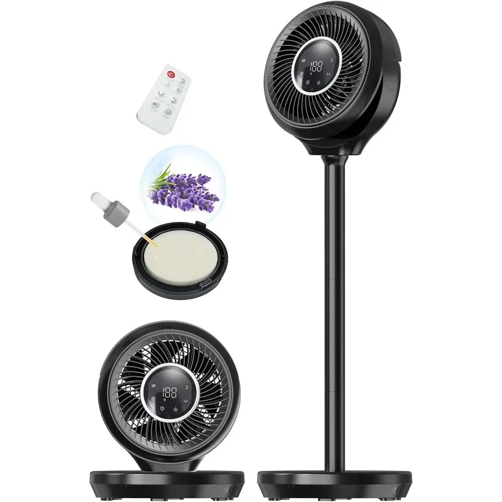 Standing an or Bedroom, Omnidirectional 180° Oscillating Quiet Pedestal loor ans, 25dB Ultra Quiet DC Cooling an Blows Cold Air
Standing an or Bedroom, Omnidirectional 180° Oscillating Quiet Pedestal loor ans, 25dB Ultra Quiet DC Cooling an Blows Cold Air