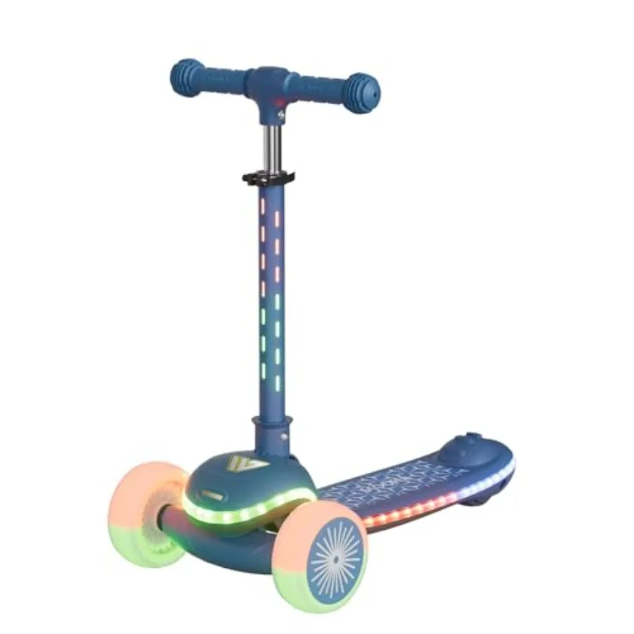 Scooter for Toddlers Ages 2-5 3 Wheel Scooter with Lean-to-Steer Adjustable Handlebar Anti-Slip Deck Light-Up Wheels Foldable F
Scooter for Toddlers Ages 2-5 3 Wheel Scooter with Lean-to-Steer Adjustable Handlebar Anti-Slip Deck Light-Up Wheels Foldable F
