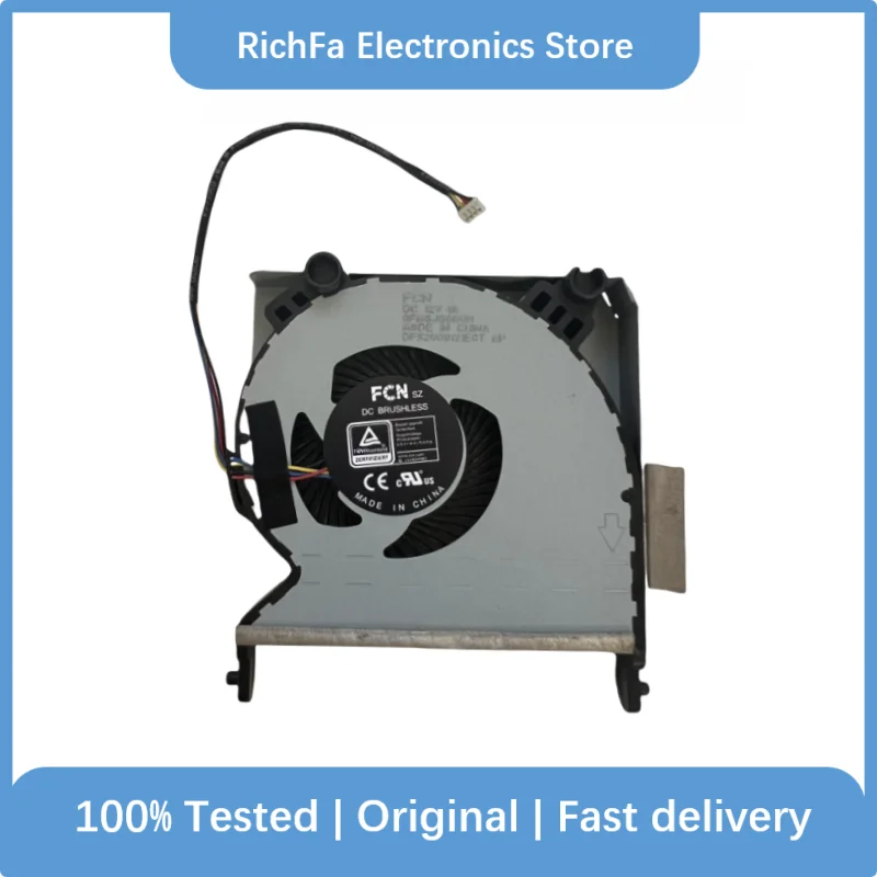 Original Used Laptop CPU Cooling Fan for HP EliteDesk 400 G6 800 G6 TPN-Q072 L90295-001 DFS2009121E0T FM6J DC 12V
Original Used Laptop CPU Cooling Fan for HP EliteDesk 400 G6 800 G6 TPN-Q072 L90295-001 DFS2009121E0T FM6J DC 12V