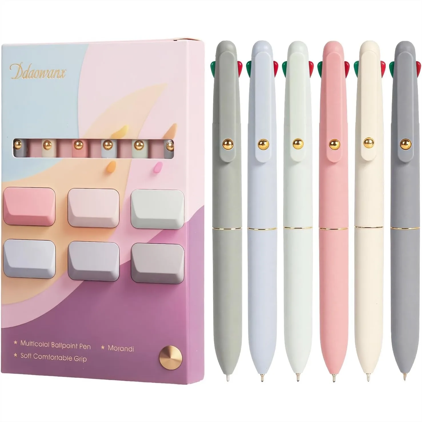 4-in-1 Multicolor Pens 0.5mm Fine Point Smooth Writing for Nurses Students Gifts 6-Count
4-in-1 Multicolor Pens 0.5mm Fine Point Smooth Writing for Nurses Students Gifts 6-Count