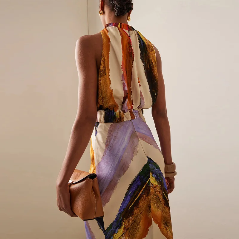 High Street Fashion Printed Two Piece Sets Leisure Sleeveless O Neck Pullovers+Half Skirts Sets Sexy High Waist Temperament Sets
High Street Fashion Printed Two Piece Sets Leisure Sleeveless O Neck Pullovers+Half Skirts Sets Sexy High Waist Temperament Sets