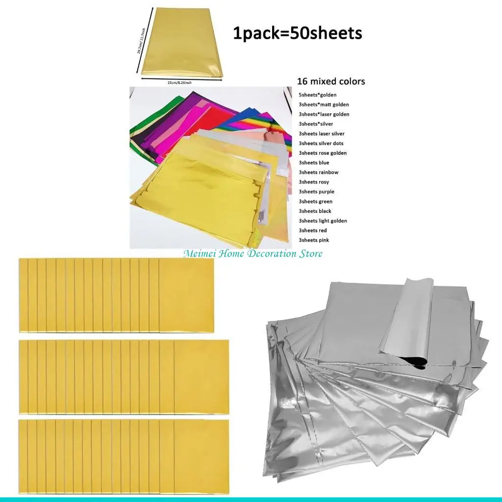 H7BF 50 листов трансферной фольги, бумага A, 4 размера, бумага для горячего тиснения фольгой, реактивная фольга
H7BF 50 листов трансферной фольги, бумага A, 4 размера, бумага для горячего тиснения фольгой, реактивная фольга
