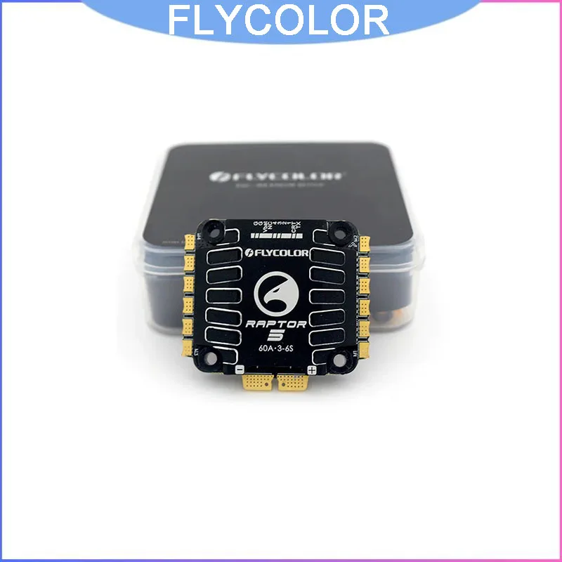 FLYCOLOR Raptor5 60A 4in1 ESC 3-6S, STM32G071 64MHz 128K PWM DShot1200 30.5mm for FPV Racing Freestyle Drone Stack
FLYCOLOR Raptor5 60A 4in1 ESC 3-6S, STM32G071 64MHz 128K PWM DShot1200 30.5mm for FPV Racing Freestyle Drone Stack