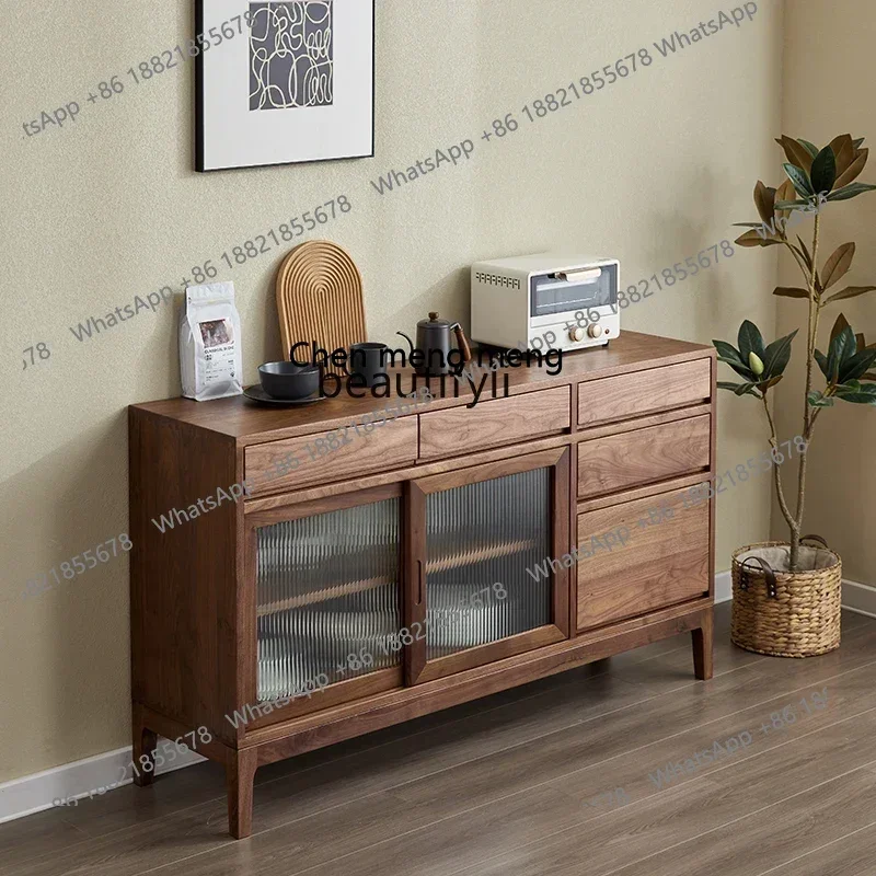 X C North American black walnut dining side cabinet, modern simple Changhong glass storage, Nordic solid wood tea cabinet
X C North American black walnut dining side cabinet, modern simple Changhong glass storage, Nordic solid wood tea cabinet