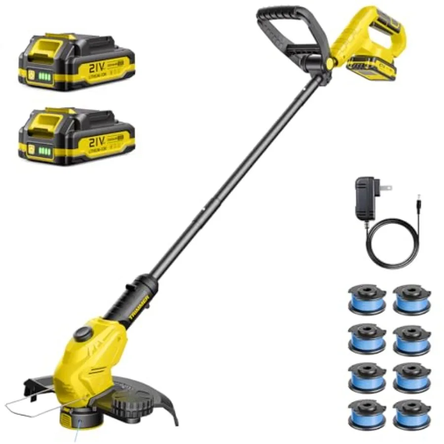 Cordless Weed Wacker for yard garden use ABS plastic body black/grey color lightweight 2-in-1 grass trimmer edger with 21V batt
Cordless Weed Wacker for yard garden use ABS plastic body black/grey color lightweight 2-in-1 grass trimmer edger with 21V batt