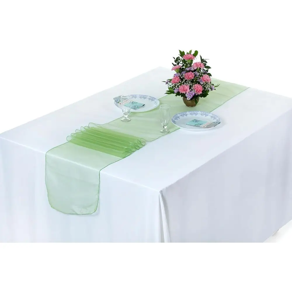 12x108 Inch High-Quality Organza Table Runners for Weddings, Parties, and Banquets - Green Silk Fabric
12x108 Inch High-Quality Organza Table Runners for Weddings, Parties, and Banquets - Green Silk Fabric